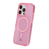 Rvelon iPhone 16 Pro Deksel Glitter MagSafe Rosa