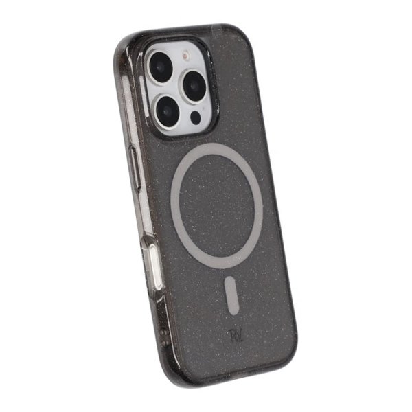 Rvelon iPhone 16 Pro Deksel Glitter MagSafe Svart