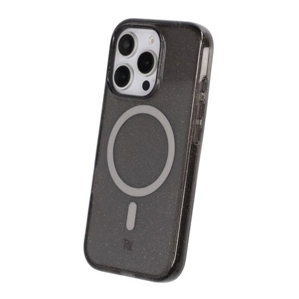 Rvelon iPhone 16 Pro Deksel Glitter MagSafe Svart