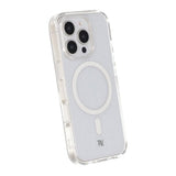 Rvelon iPhone 16 Pro Deksel Glitter MagSafe Hvit