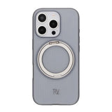 Rvelon iPhone 16 Pro Deksel Roterbart Stativ Grå