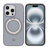Rvelon iPhone 16 Pro Deksel Roterbart Stativ Grå