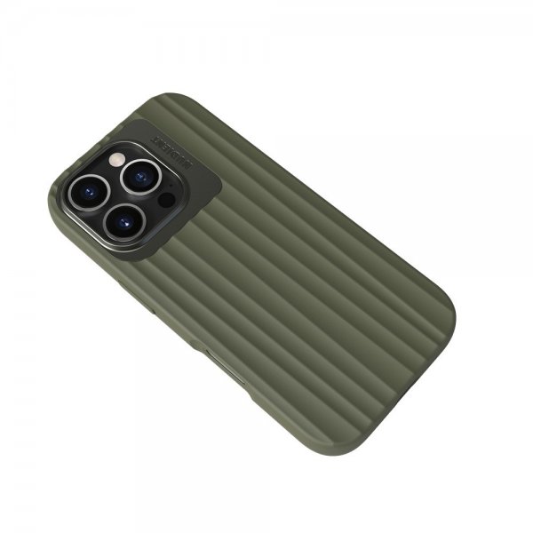 Nudient iPhone 16 Pro Deksel Bold MagSafe Olive Green