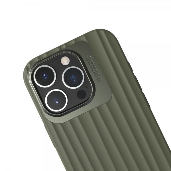 Nudient iPhone 16 Pro Deksel Bold MagSafe Olive Green