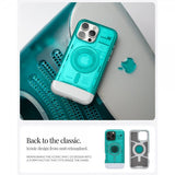 Spigen iPhone 16 Pro Deksel Classic C1 MagFit Bondi Blue