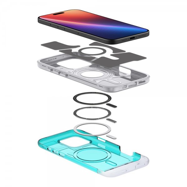 Spigen iPhone 16 Pro Deksel Classic C1 MagFit Bondi Blue