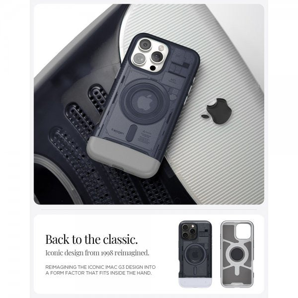 Spigen iPhone 16 Pro Deksel Classic C1 MagFit Graphite