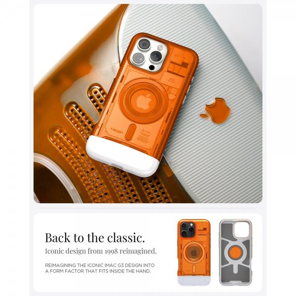 Spigen iPhone 16 Pro Deksel Classic C1 MagFit Tangerine
