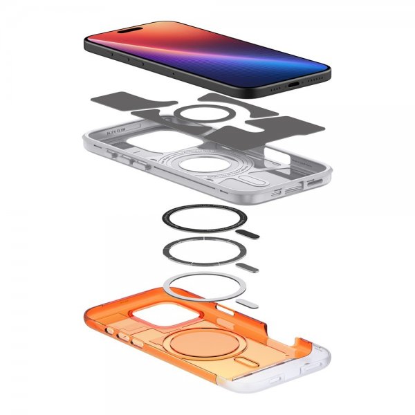 Spigen iPhone 16 Pro Deksel Classic C1 MagFit Tangerine