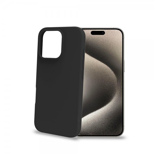 Celly iPhone 16 Pro Deksel CROMO Svart