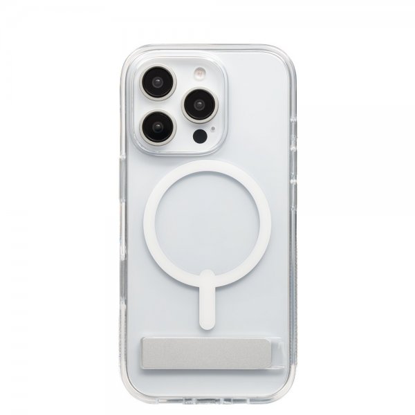 Zagg iPhone 16 Pro Deksel Crystal Palace Snap Kickstand Transparent