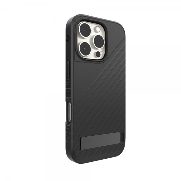 Zagg iPhone 16 Pro Deksel Denali Snap Kickstand Svart