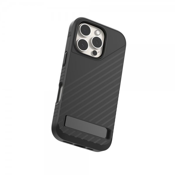 Zagg iPhone 16 Pro Deksel Denali Snap Kickstand Svart