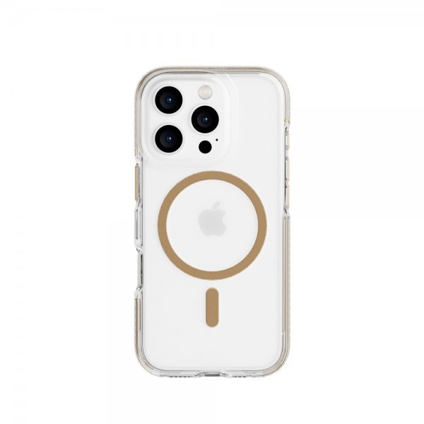 Tech21 iPhone 16 Pro Deksel EvoCrystal MagSafe Gull