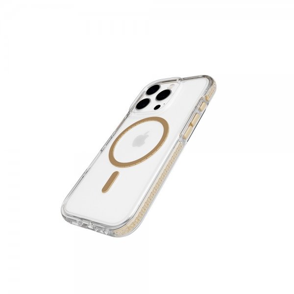 Tech21 iPhone 16 Pro Deksel EvoCrystal MagSafe Gull