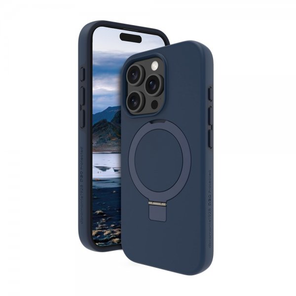dbramante1928 iPhone 16 Pro Deksel Iceland Ultra D3O MagSafe Kickstand Blå