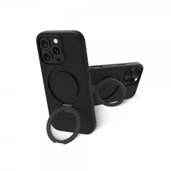 dbramante1928 iPhone 16 Pro Deksel Iceland Ultra D3O MagSafe Kickstand Svart