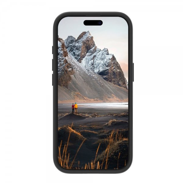 dbramante1928 iPhone 16 Pro Deksel Iceland Ultra D3O MagSafe Kickstand Svart