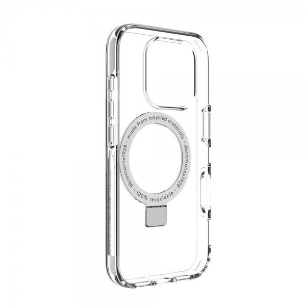 dbramante1928 iPhone 16 Pro Deksel Iceland Ultra D3O MagSafe Kickstand Transparent