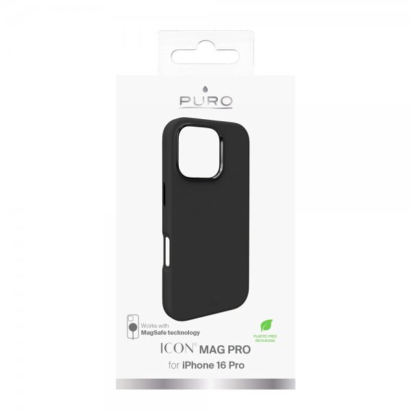 Puro iPhone 16 Pro Deksel ICON Mag Pro Svart
