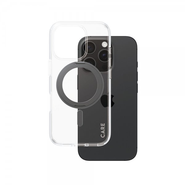 CARE by PanzerGlass iPhone 16 Pro Deksel Kickstand MagSafe Svart