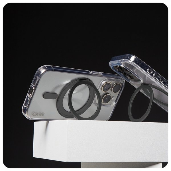 CARE by PanzerGlass iPhone 16 Pro Deksel Kickstand MagSafe Svart