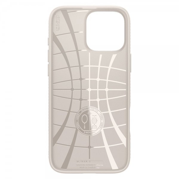 Spigen iPhone 16 Pro Deksel Liquid Air Natural Titanium