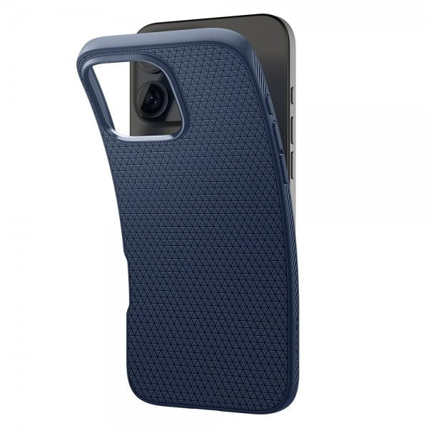 Spigen iPhone 16 Pro Deksel Liquid Air Navy Blue
