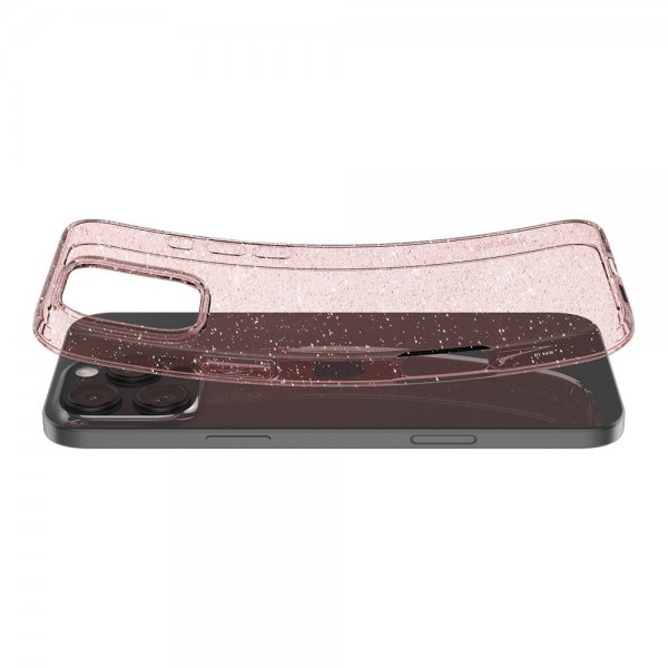 Spigen iPhone 16 Pro Deksel Liquid Crystal Glitter Rose Quartz