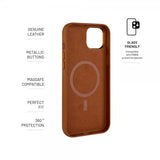 Fixed iPhone 16 Pro Deksel MagLeather Brun