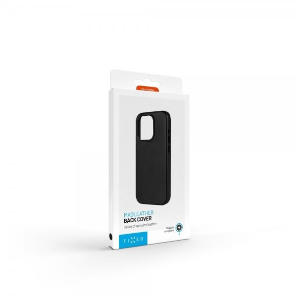 Fixed iPhone 16 Pro Deksel MagLeather Svart