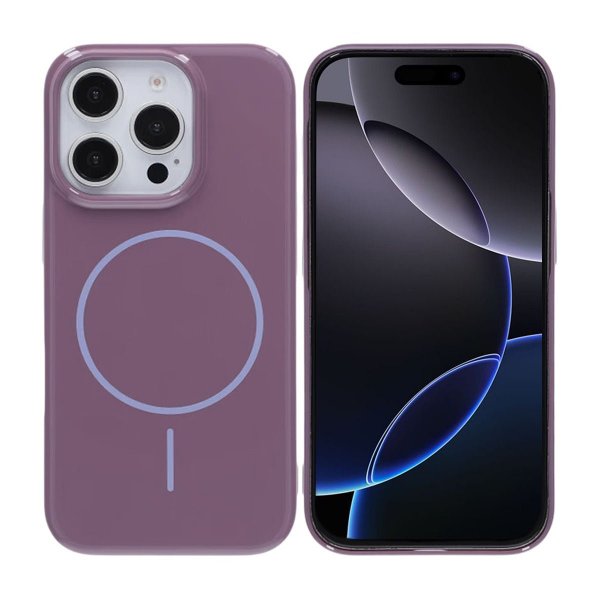 iPhone 16 Pro Deksel TPU MagSafe Glatt Lilla