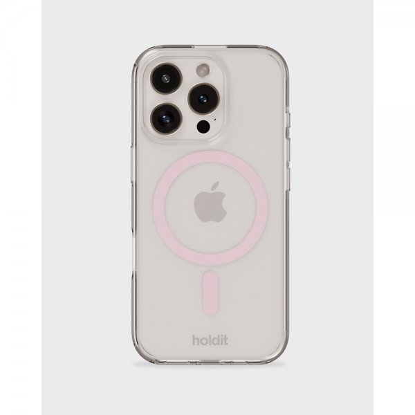 holdit iPhone 16 Pro Deksel MagSafe Case Rosa