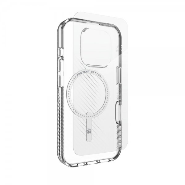 Zagg iPhone 16 Pro Deksel med Skjermbeskytter Luxe Snap & Glass