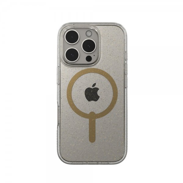 Zagg iPhone 16 Pro Deksel Milan Snap Gold Glitter