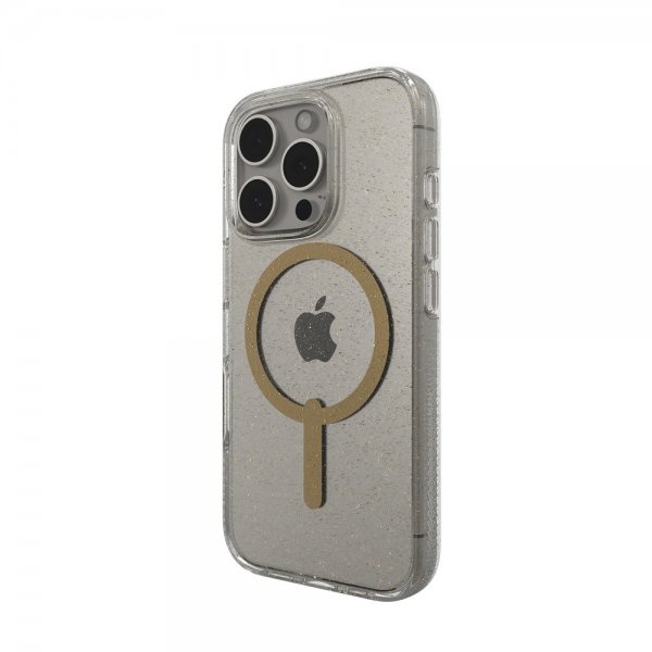 Zagg iPhone 16 Pro Deksel Milan Snap Gold Glitter