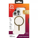 Zagg iPhone 16 Pro Deksel Milan Snap Gold Glitter