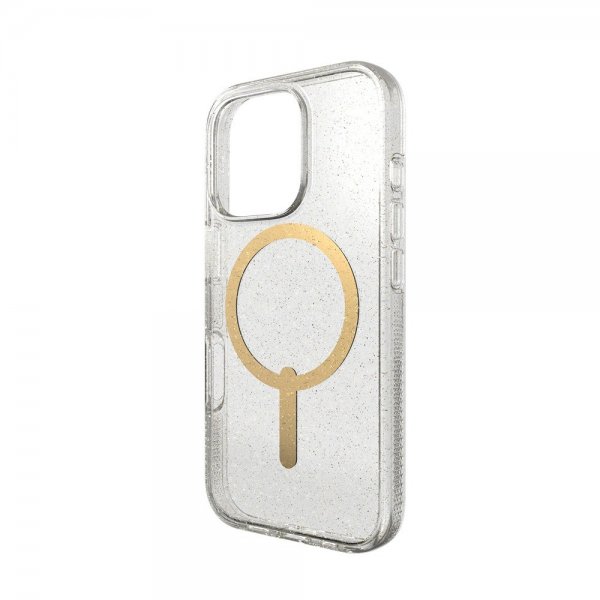 Zagg iPhone 16 Pro Deksel Milan Snap Gold Glitter