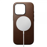 Nomad iPhone 16 Pro Deksel Modern Leather Case Brun