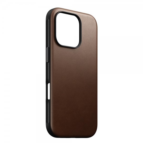 Nomad iPhone 16 Pro Deksel Modern Leather Case Brun
