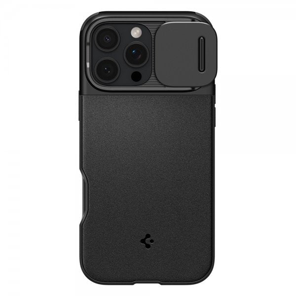 Spigen iPhone 16 Pro Deksel Optik Armor MagFit Svart