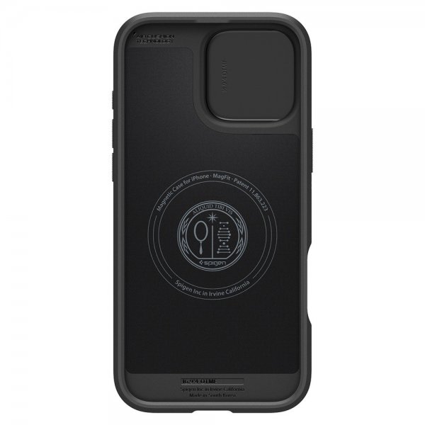 Spigen iPhone 16 Pro Deksel Optik Armor MagFit Svart