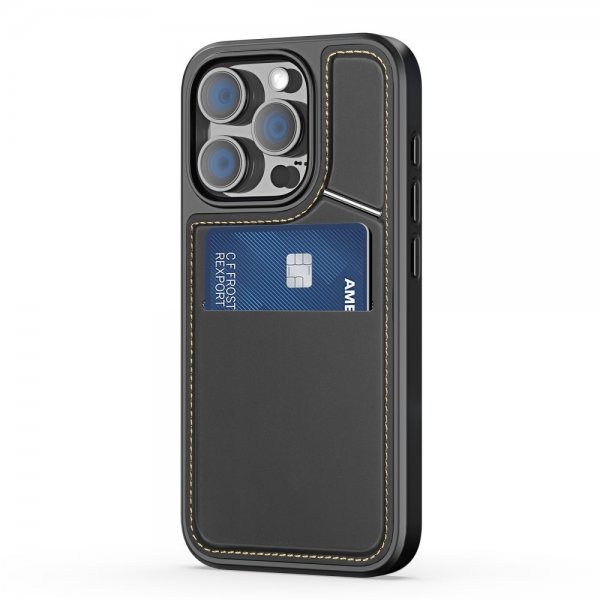 Dux Ducis iPhone 16 Pro Deksel Rafi II Series MagSafe Svart