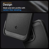 Spigen iPhone 16 Pro Deksel Rugged Armor MagFit Matte Black