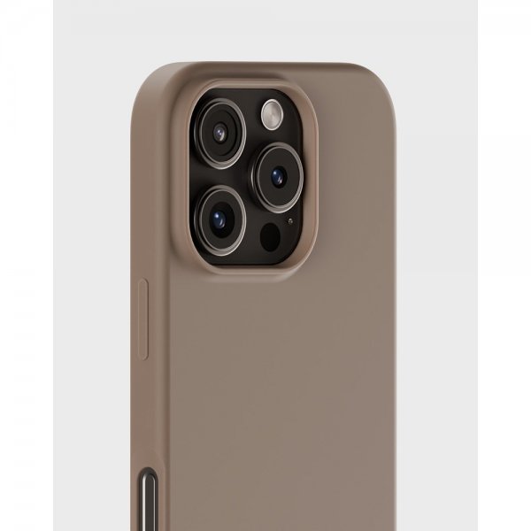 holdit iPhone 16 Pro Deksel Silikon Mocha Brown
