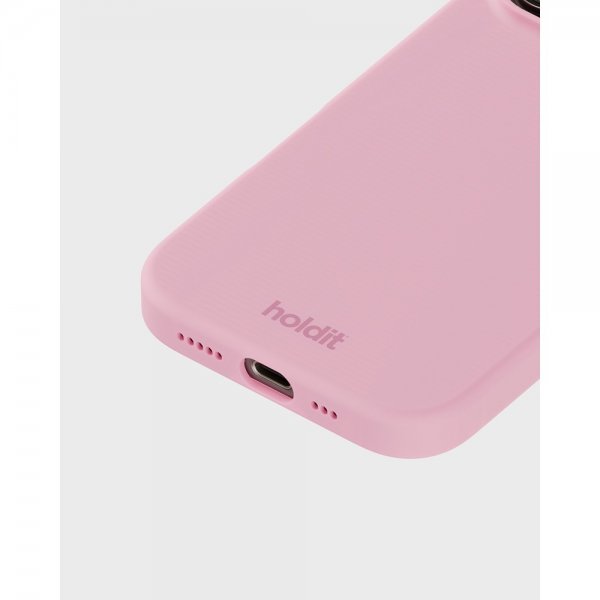 holdit iPhone 16 Pro Deksel Silikon Rosa