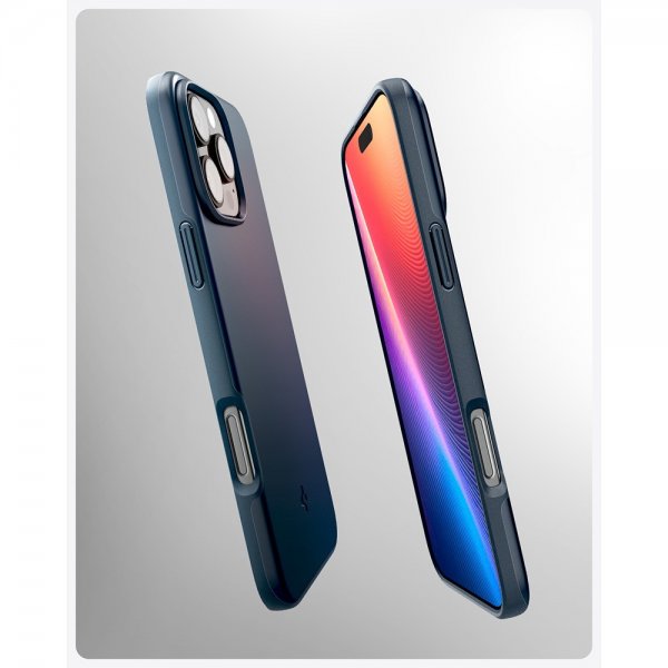 Spigen iPhone 16 Pro Deksel Thin Fit MagFit Metal Slate