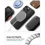 Spigen iPhone 16 Pro Deksel Thin Fit MagFit Svart