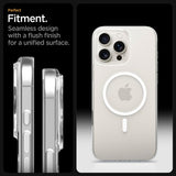 Spigen iPhone 16 Pro Deksel Thin Fit T MagFit Clear White