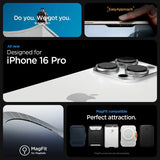 Spigen iPhone 16 Pro Deksel Thin Fit T MagFit Clear White
